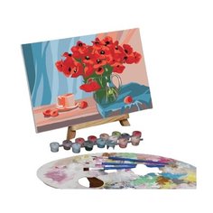 Картина по номерам на холсте "Букет из маков", 30*20 см 5177156 Школа талантов