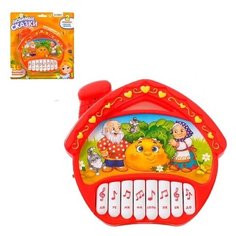 ZABIAKA Пианино "Любимые сказки" красный, звук, батарейки SL-04220 4978508