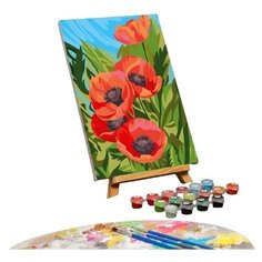 Картина по номерам на холсте с подрамником "Маки" 20*30 см 5005755 Школа талантов