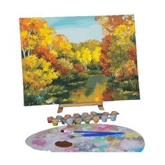 Картина по номерам на холсте с подрамником "Осенний пруд", 40*30 см 5222599 Школа талантов