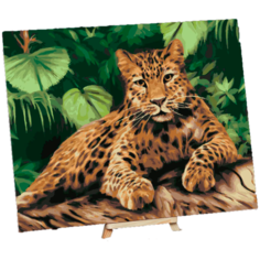 Картина по номерам на холсте с подрамником "Леопард" 40*50 см 5351086 Школа талантов