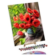 Картина по номерам на холсте с подрамником "Летнее утро. Маки" 40*50 см 5248142 Школа талантов