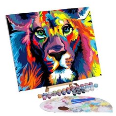 Картина по номерам на холсте с подрамником "Лев" 40*50 см 5248130 Школа талантов