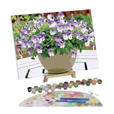 Картина по номерам на холсте "Анютины глазки", 40*30 см 5177190 Школа талантов