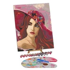 Картина по номерам на холсте с подрамником "Девушка в шляпе" 40*50 см 5351098 Школа талантов