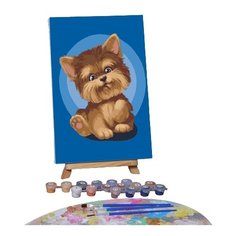 Картина по номерам на холсте с подрамником "Малыш Йорк" 20*30 см 5222619 Школа талантов