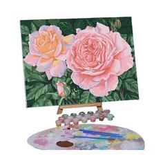 Картина по номерам на холсте с подрамником "Розовые розы", 40*30 см 5222609 Школа талантов