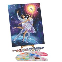 Картина по номерам на холсте с подрамником "Космический танец" 40*50 см 5351105 Школа талантов