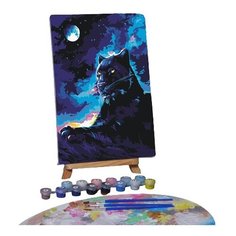 Картина по номерам на холсте с подрамником "Пантера в ночи" 20*30 см 5222629 Школа талантов