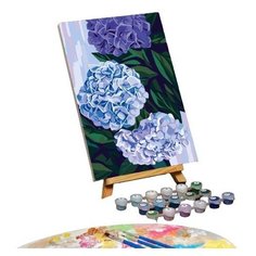 Картина по номерам на холсте с подрамником "Гортензии" 20*30 см 5005749 Школа талантов