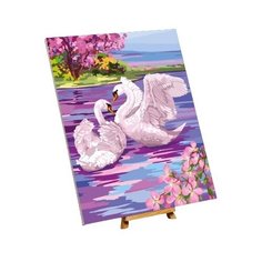 Картина по номерам на холсте с подрамником "Лебеди" 40*50 см 5005797 Школа талантов