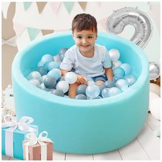 Детский сухой бассейн Romana Airpool Easy бирюзовый/серый