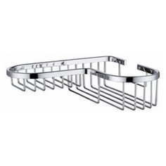Полка настенная угловая KAISER 215*235*60 (30) Chrome/латунь (KH-5030)