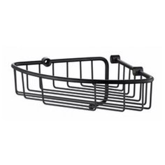 Полка настенная угловая KAISER 214*214*60 (103) Black/латунь (KH-5012)