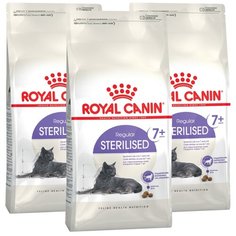 Сухой корм для стерилизованных пожилых кошек Royal Canin 7+ 3 шт. х 1.5 кг