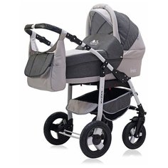 Коляска детская универсальная Rant Fenix Len 2 в 1 серый РАНТ