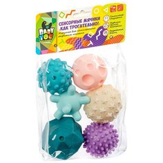 Игрушка развивающая "Сенсорные мячики" Bondibon «КАК ТРОГАТЕЛЬНО!», комета, 6 шт (ВВ4898)