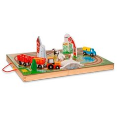 Транспортный набор в чемоданчике "Ферма" (40142) Melissa & Doug
