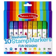 "Творчество" Н-р фломастеров - штампов, предметы (9079) Melissa & Doug