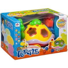 Игрушка пластмассовая музыкальная "Черепаха-сортер" Б93911 Yako