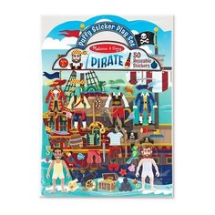 Творчество Н-р со стикерами и фоном "Пираты" (9102) Melissa & Doug