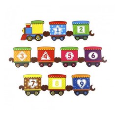 Обучающий набор WOODLANDTOYS 145108 "Поезд с цифрами"
