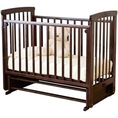 Кроватка Красная Звезда Марина С702 (классическая), поперечный маятник шоколад
