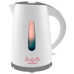 Чайник Мастерица ЕК 1,7-01Р/ЕК-1701M, белый/серый