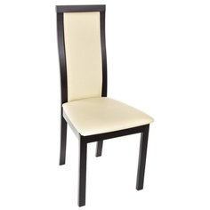 Комплект стульев Woodville Life, дерево/искусственная кожа, 2 шт., цвет: бежевый/венге