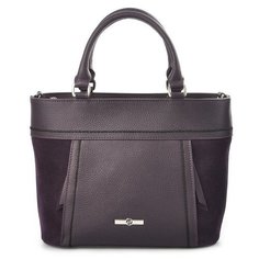 Сумка тоут Afina, натуральная кожа, фиолетовый