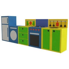 Мягкий игровой комплекс ROMANA Поваренок ДМФ-МК-08.96.01, красный/зеленый/желтый/синий