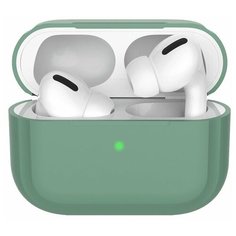 Чехол силиконовый Deppa для AirPods Pro, темно-зеленый