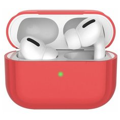 Чехол силиконовый Deppa для AirPods Pro, темно-красный