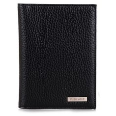 Обложка для паспорта COVER DEERSKIN R.Blake, кожа черный, 42389