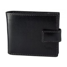 Портмоне мужское с хлястиком Camel 884/K чёрный Портмоне "Camel"884/K Dimanche