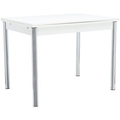 Стол раздвижной Leset Марсель 2Р метал Хром, Белый