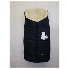 Спальный мешок в коляску Womar "Wintry №12", меховой, цвет: 12 черный, арт. WOM