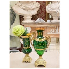 Ваза стеклянная "Imperial Bohemy" 26х17х43см ГЛАСАР