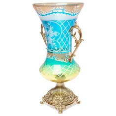 Ваза стеклянная "Imperial Bohemy" 30х21х46см ГЛАСАР