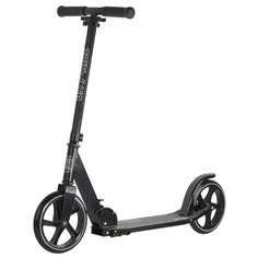 Самокат City-Ride двухколесный 200/200, складной механизм, алюминиевый руль, стальной тормоз, подножка для парковки, черный