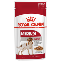 Влажный корм для собак Royal Canin для здоровья кожи и шерсти, при чувствительном пищеварении 140 г (для средних пород)