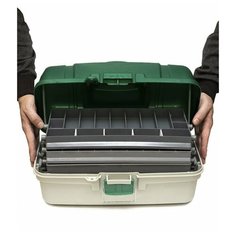 Ящик рыболовный, зеленый ТРИ КИТА