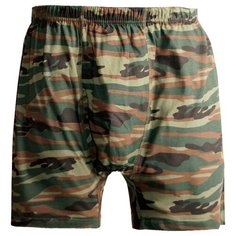 N.O.A. Трусы боксеры с камуфляжным принтом и профилированным гульфиком, размер 62, милитари зеленый NOA