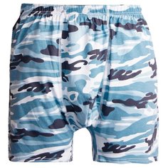 N.O.A. Трусы боксеры с камуфляжным принтом и профилированным гульфиком, размер 60, милитари серый NOA