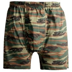 N.O.A. Трусы боксеры с камуфляжным принтом и профилированным гульфиком, размер 60, милитари зеленый NOA