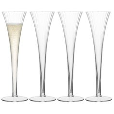 Набор из 4 бокалов-флейт для шампанского Aurelia 200 мл Lsa