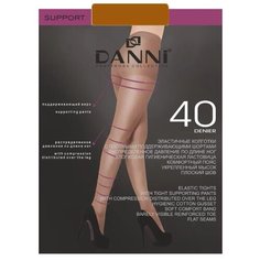 Колготки DANNI Support, 40 den, размер 5, загар (бежевый)