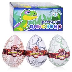 Игрушка 1Toy Мега-яйцо с растущим динозавром, 10 см (Т12074)