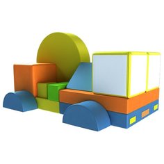 Мягкий игровой комплекс ROMANA Автофургон ДМФ-МК-15.82.00, желтый/оранжевый/голубой