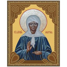 Алмазная мозаика 5D с нанесенной рамкой Molly 40х50 см Матрона Московская